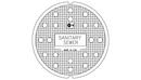 EJ Asphalt Black 1 in. Sanitary Solvent Weld Cover 