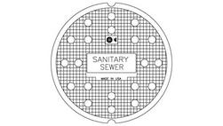 23-3/4 x 1 in. Sanitary Solvent Weld Cover