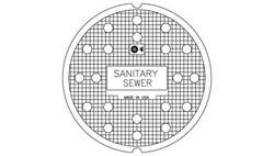 23-3/4 x 1 in. Sanitary Solvent Weld Cover