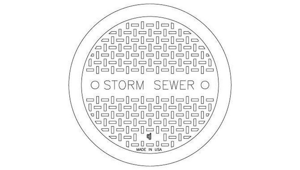 EJ Two Phase Manhole Lid Storm Sewer Cover 