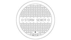 26 in. Two Phase Manhole Lid Storm Sewer Cover