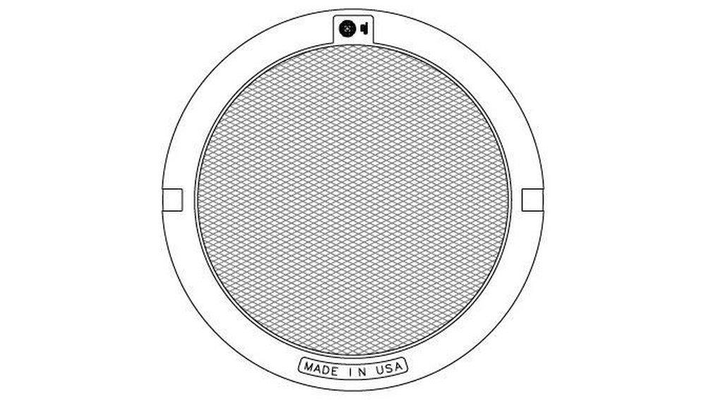 EJ Asphalt Black Manhole Lid with Gasket 