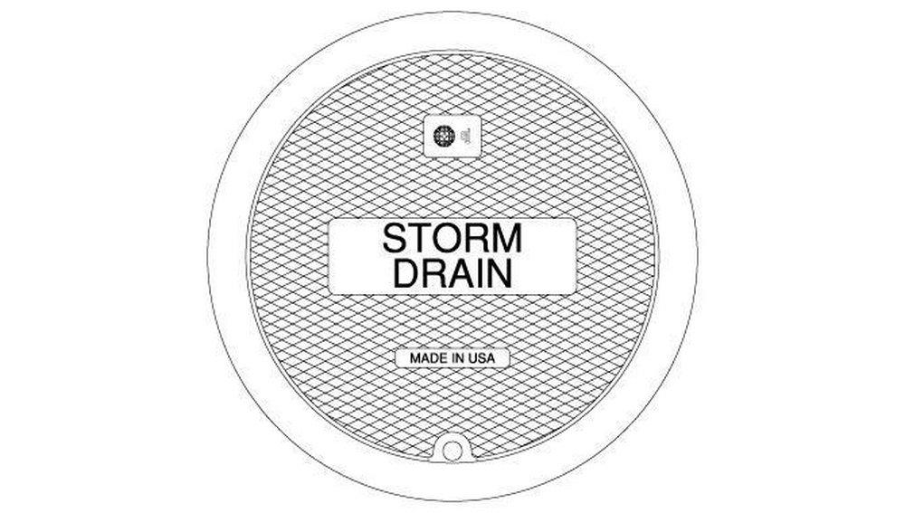 EJ Grey Iron Storm Drain Cover 