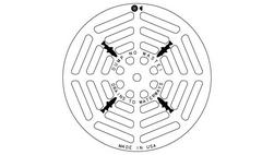 26 x 1-1/2 in. Radial Grate