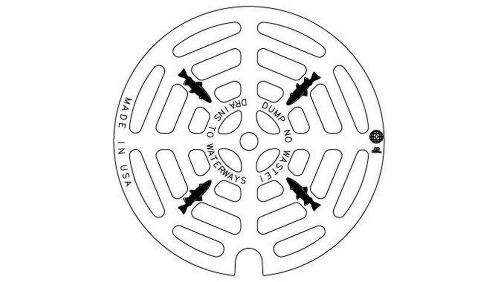 EJ Black 1-11/25 in. Radial Grate 