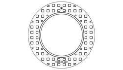 34 in. Reversible Frame