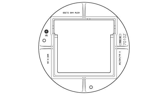 EJ Black 16-1/4 x 2-1/16 in. Gray Iron Curb Inlet Frame 