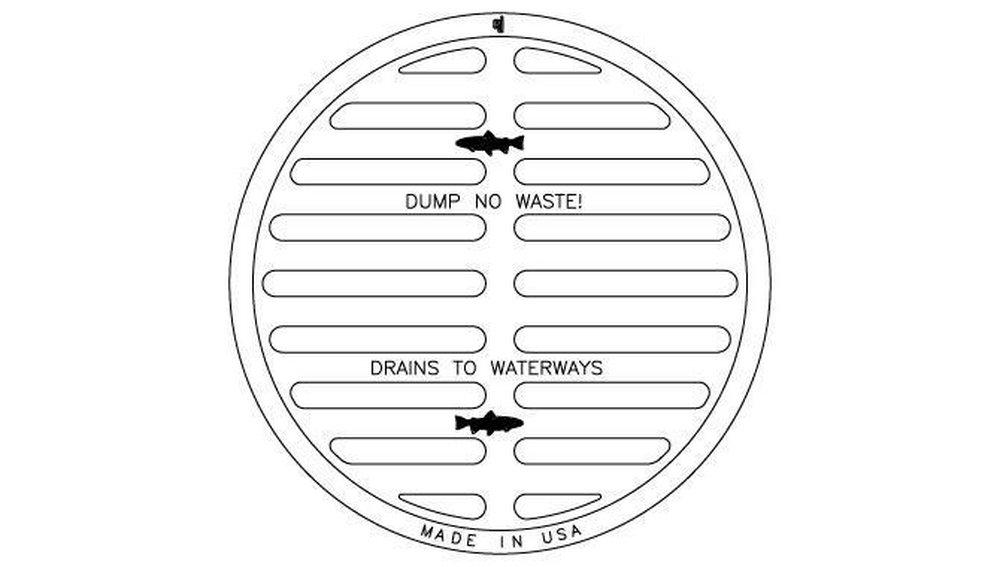 EJ Black Oval Dump No-Waste Grate 