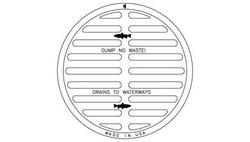 26 in. Oval Dump No-Waste Grate