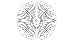 26 x 6 in. Beehive Grate