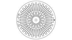 26 x 6 in. Beehive Grate