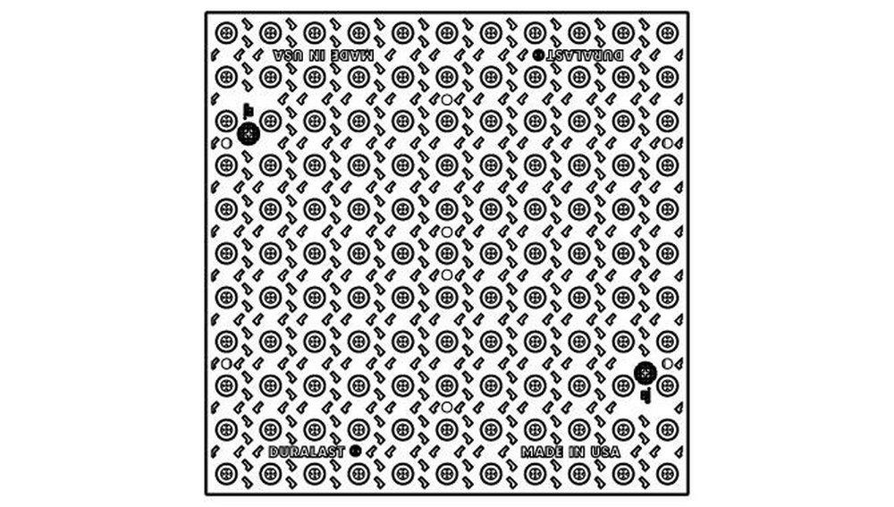 EJ Natural Patina 24 in. Detectable Warning Plate in Grey 