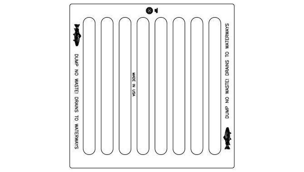 EJ 27-1/2 x 27-1/2 in. Flat Drainage Grate 