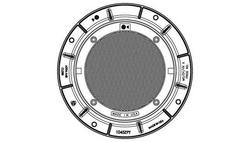 26 x 7 x 36 in. Gray Iron Manhole Frame with Bolted Lid