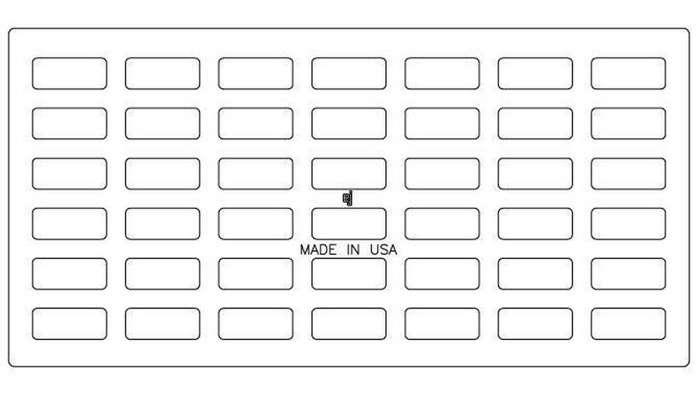 EJ Grey 18 x 1-22/25 in. Undipped Flat Grate 