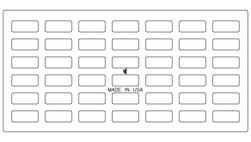 35-3/4 x 18 x 1-22/25 in. Undipped Flat Grate