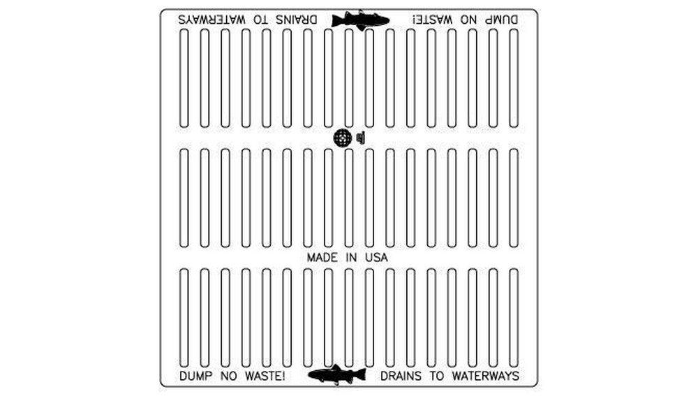 EJ 34 x 8 in. Pedestrian Trout Grate 