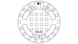 22-3/4 in. Gray Iron Sanitary Solvent Weld Cover