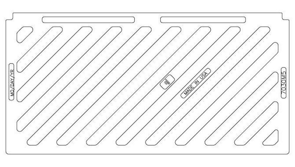EJ 17-3/4 in. Diagonal Grate 