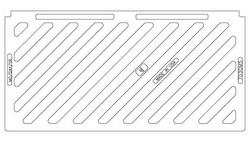 35-1/2 x 17-3/4 in. Diagonal Grate