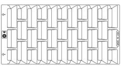 35-1/2 x 17-3/4 in. Checker Vane Grate