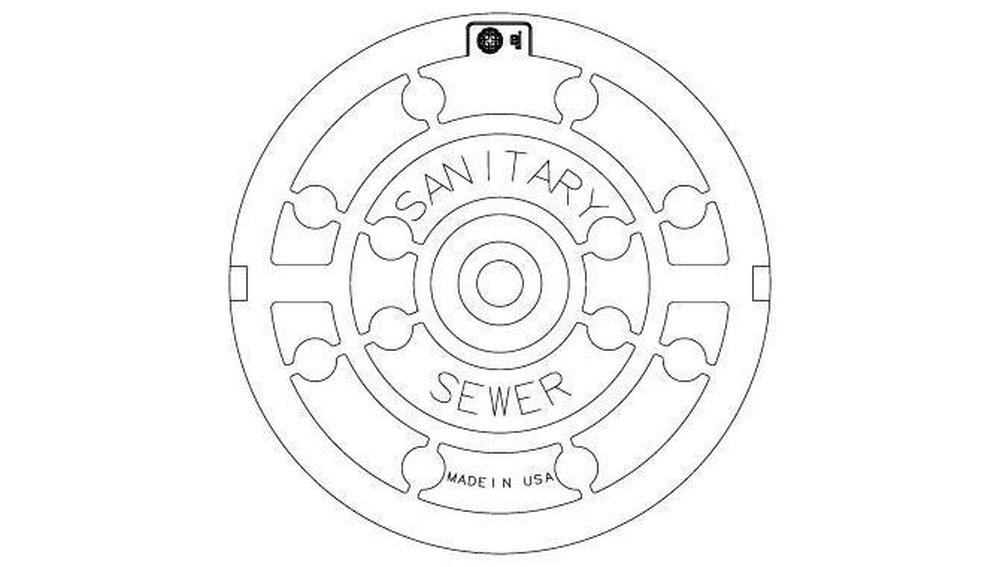 EJ Grey Sanitary Solvent Weld Cover 