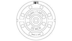 23-1/2 in. Sanitary Solvent Weld Cover