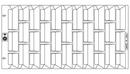 EJ Black 17-3/4 x 1-7/8 in. Gray Iron Vane Grate 