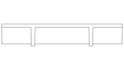 5-22/25 in. Gray Iron Back