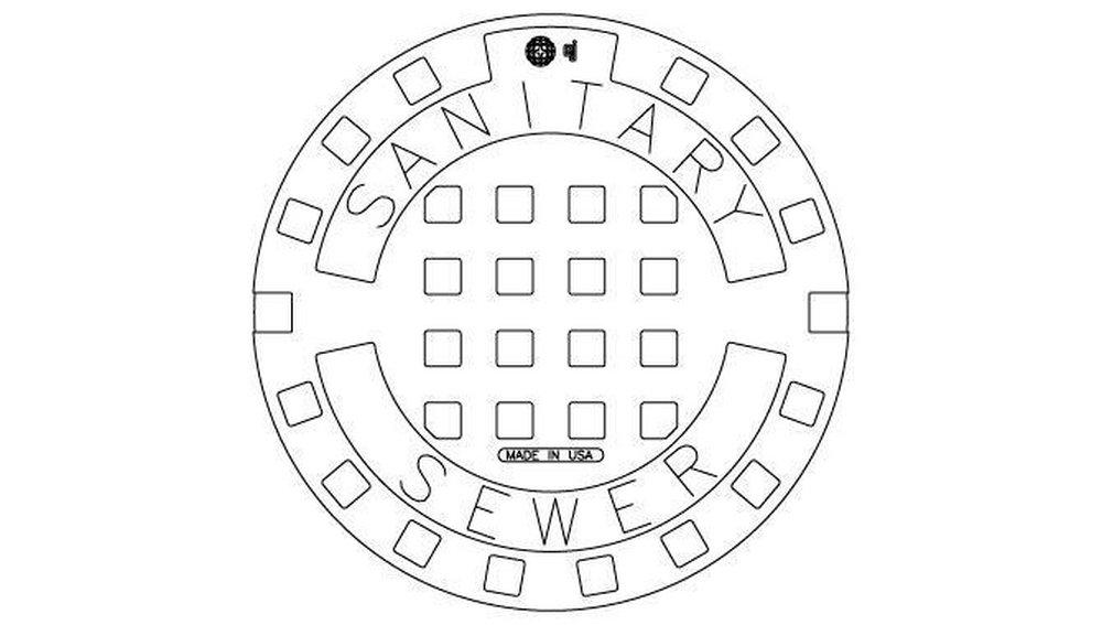 EJ Asphalt Black 23 in. Manhole Lid 