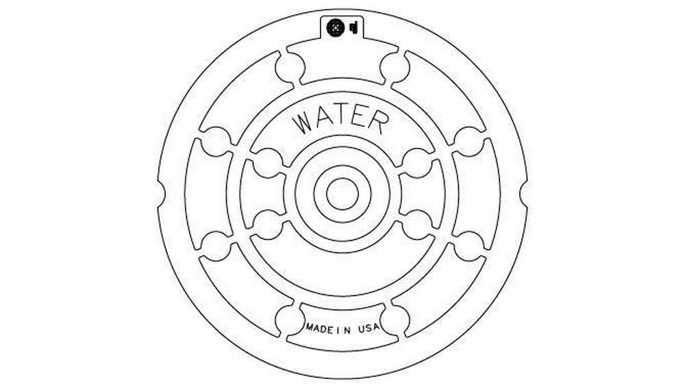 EJ Grey Manhole Water Cover 