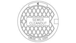 13-1/4 in. Undipped Solvent Weld Clean-Out Cover