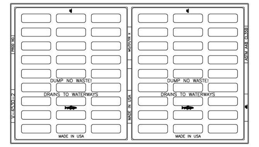EJ 45 in. Frame and Grate 