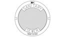 EJ Asphalt Black Manhole Sanitary Lid 