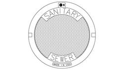 26 in. Manhole Sanitary Lid