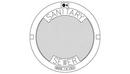EJ Asphalt Black Manhole Sanitary Lid 