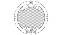 26 in. Manhole Sanitary Lid
