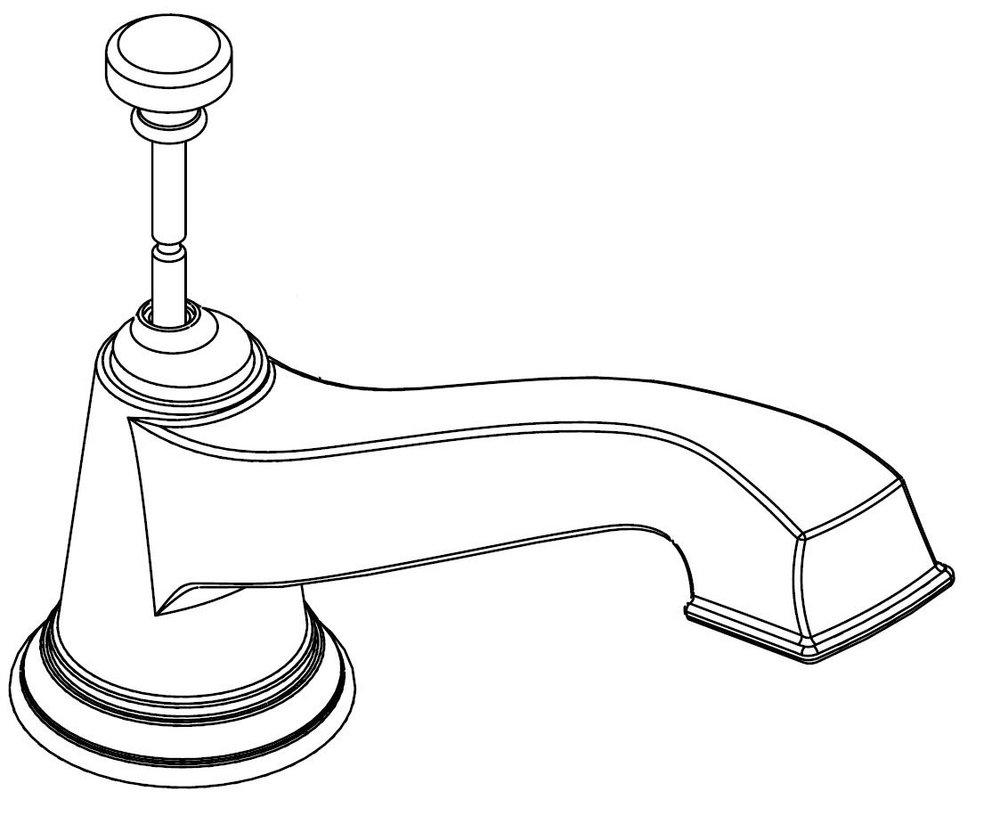 *CVR* ROMAN TUB LIFT ROD CHR 