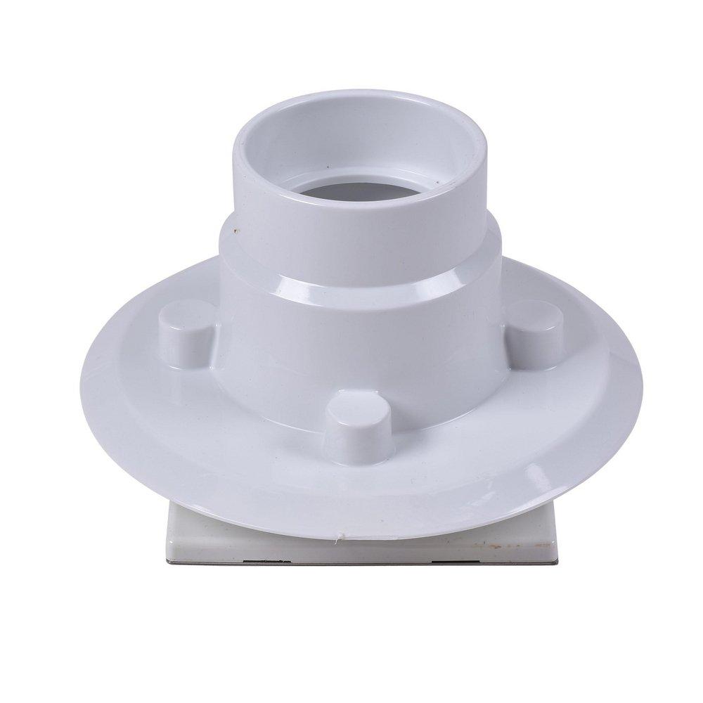 Oatey&reg; White 2 - 3 in. Threaded Plastic Shower Drain 