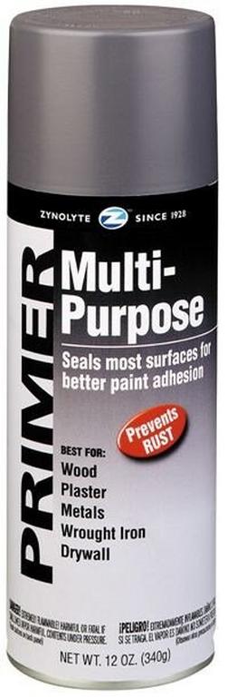 Aerosol Solvent-Based Primer in Grey 12-Pack