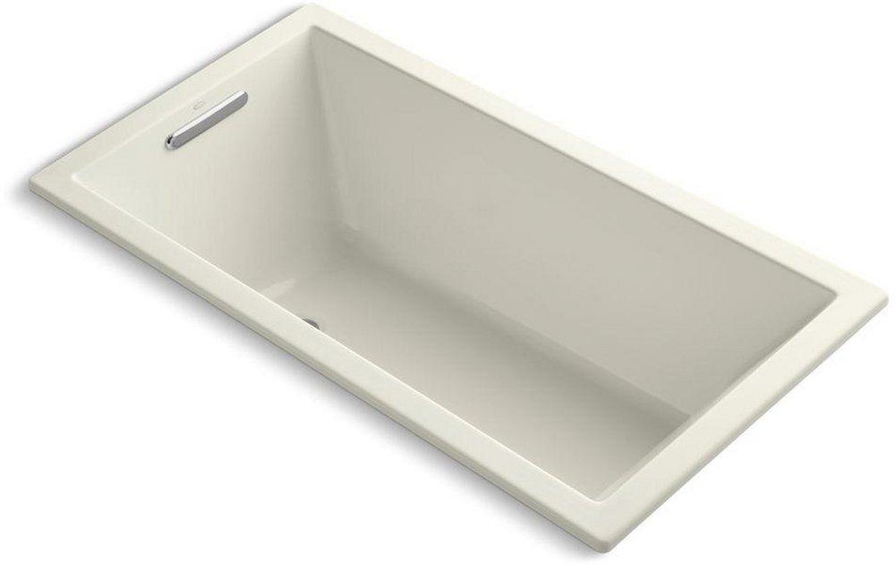 KOHLER Biscuit 60 x 32 in. Drop-In Bathtub with End Drain 