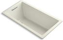 KOHLER Biscuit 60 x 32 in. Drop-In Bathtub with End Drain 
