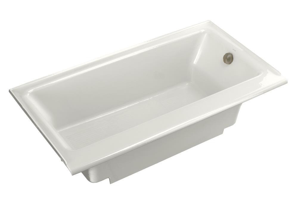 KOHLER White 60 x 32 in. Soaker Alcove Bathtub Right Drain 