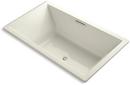 KOHLER Biscuit 72 x 42 in. Soaker Drop-In Bathtub Center Drain 