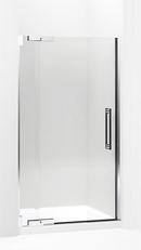 41-3/4 in. Frameless Pivot Shower Door in Bright Polished Silver
