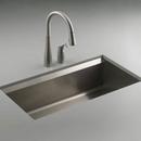 KOHLER Stainless Steel 33 x 18 in. No Hole Stainless Steel Single Bowl Undermount Kitchen Sink 