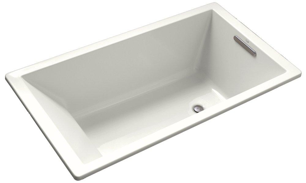 KOHLER White 60 x 32 in. Drop-In Bathtub with End Drain 