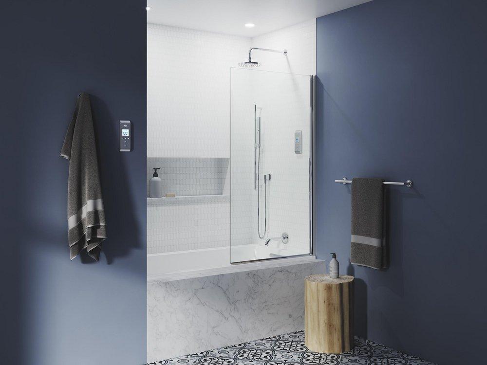 KOHLER White 60 x 32 in. Drop-In Bathtub with End Drain 
