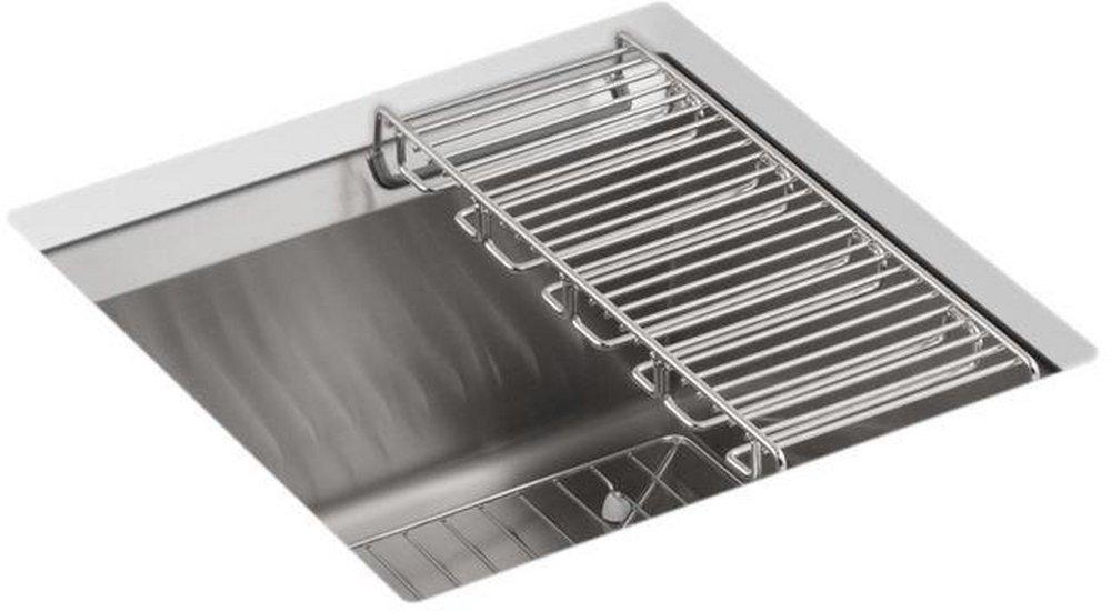KOHLER Stainless Steel 18 x 18 in. Undermount Stainless Steel Bar Sink 