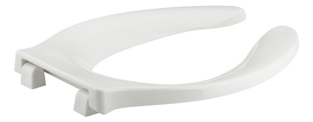 KOHLER White Elongated Open Front Toilet Seat 